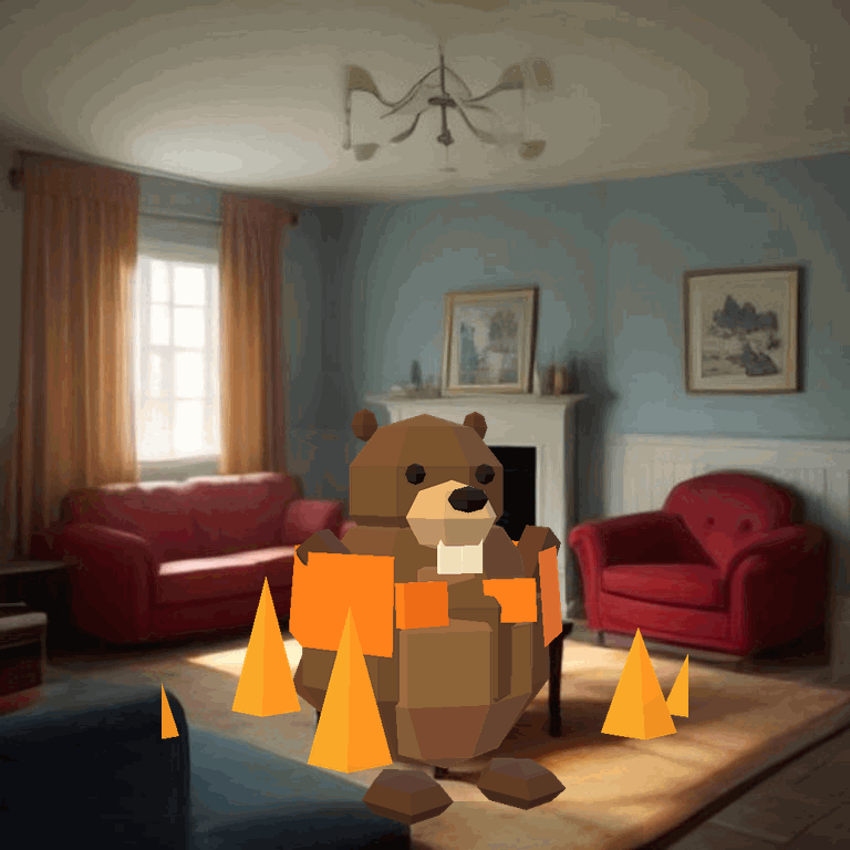 bevr sitting in a burning room
