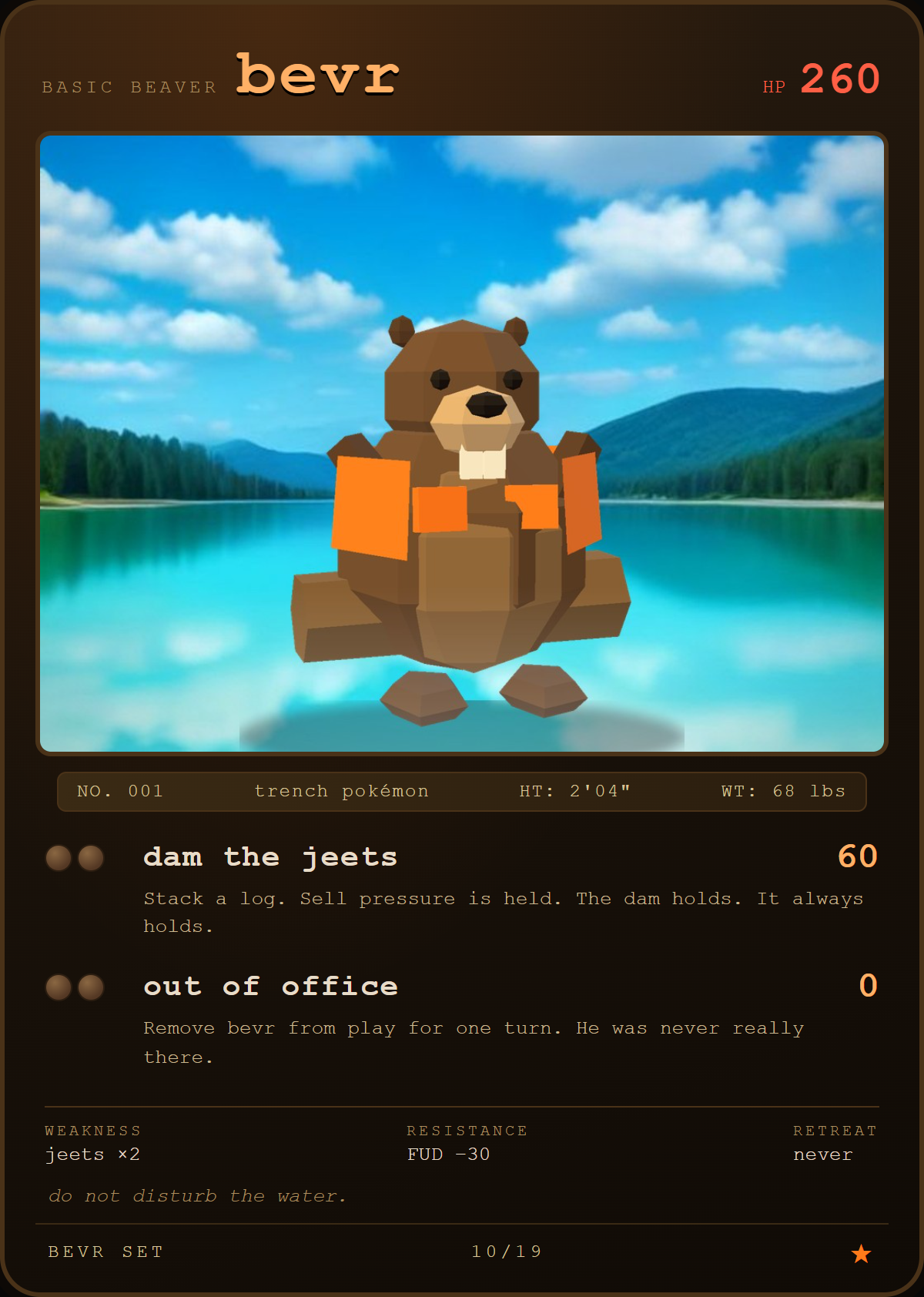 bevr card — the lake