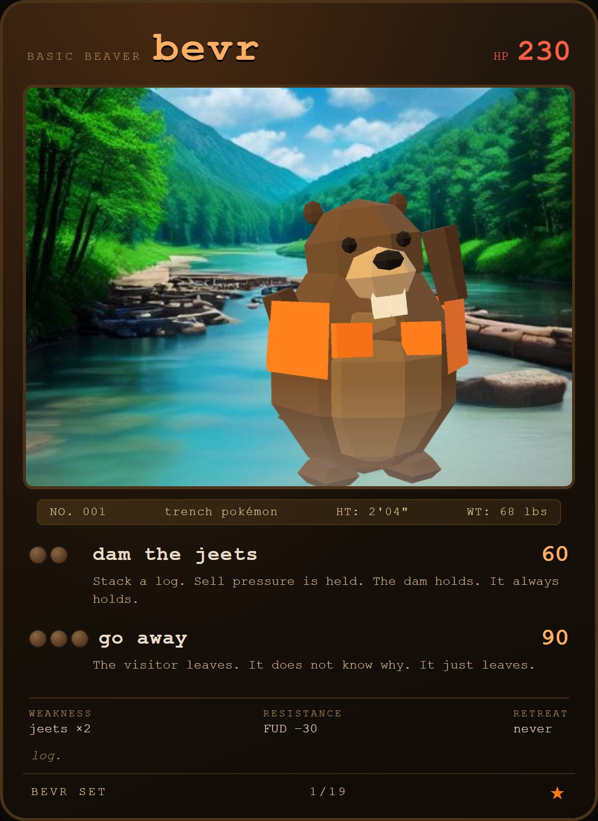 bevr card — the dam