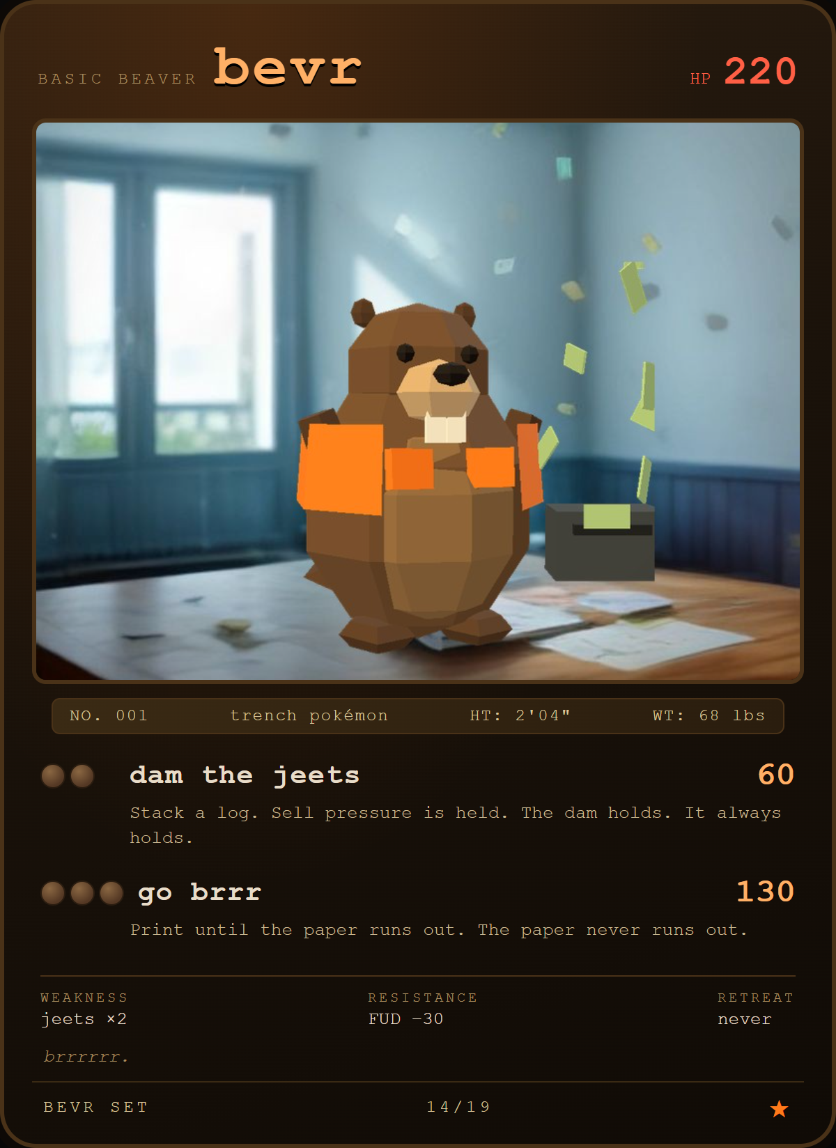 bevr card — go brrr