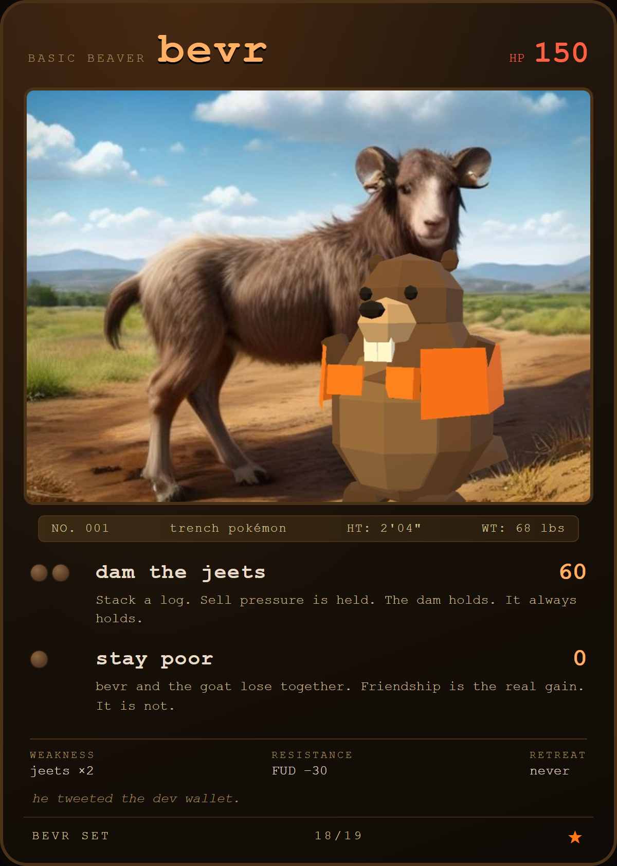 bevr card — the poor goat