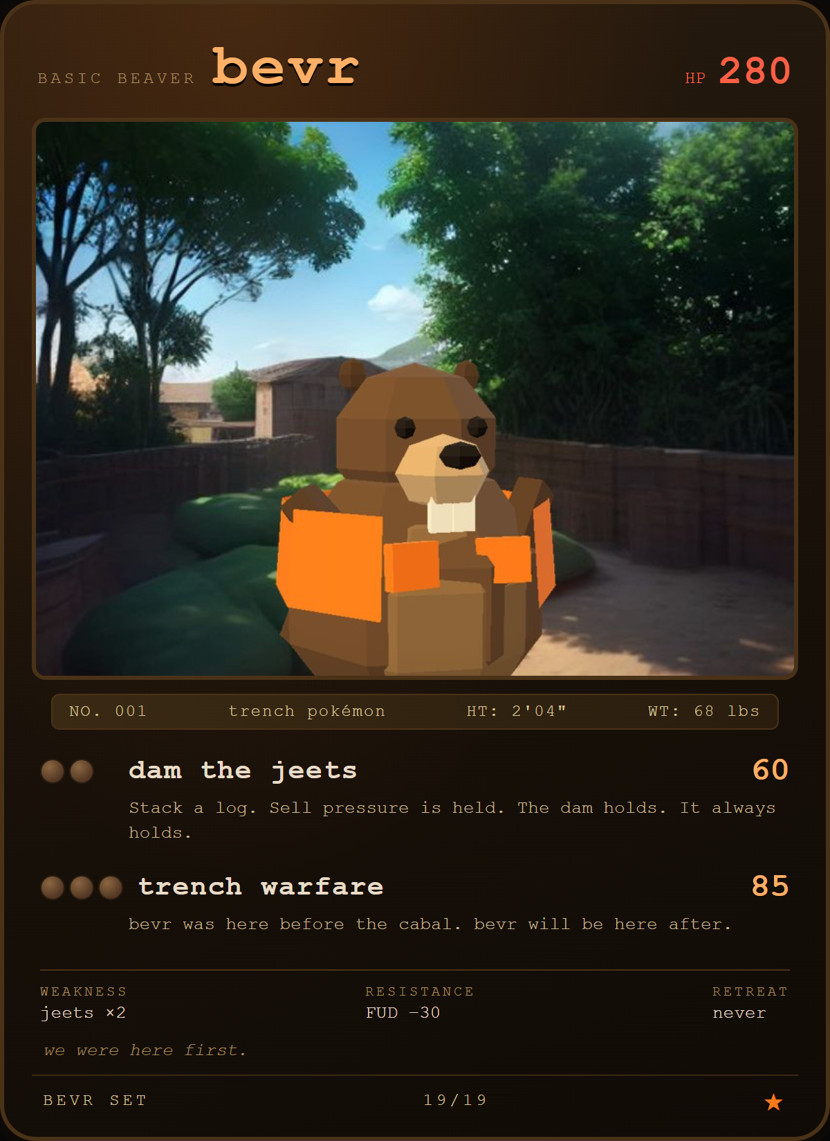 bevr card — the trenches